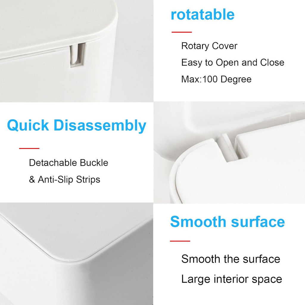 1 Pcs Diaper Wipes Dispenser, Refillable Wipe Container, Wipe Container with Sealing Design Lid