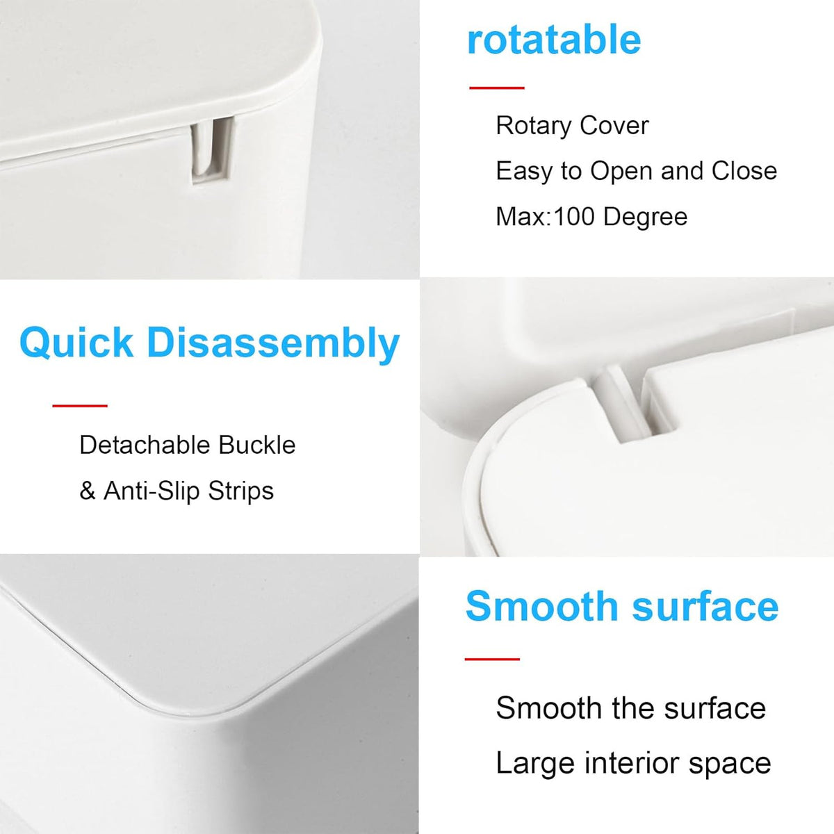 1 Pcs Diaper Wipes Dispenser, Refillable Wipe Container, Wipe Container with Sealing Design Lid