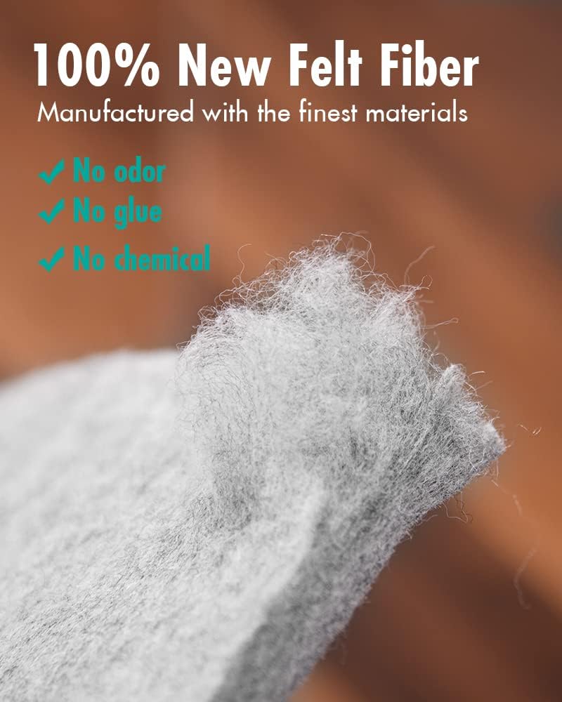 Non Slip Rug Pad Gripper - 7x9 Feet 1/4” Extra Thick Felt Under Rug for Area Rugs and Hardwood