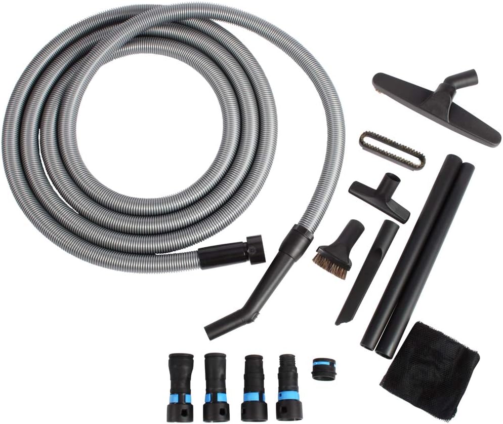 Cen-Tec Systems 95281 20 Ft. Home and Shop Vacuum Hose with Expanded Multi-Brand Power Tool Dust