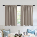 RYB HOME RV Curtains for Camper Windows - Soft Thermal Insulated Small Window Curtain Tiers for