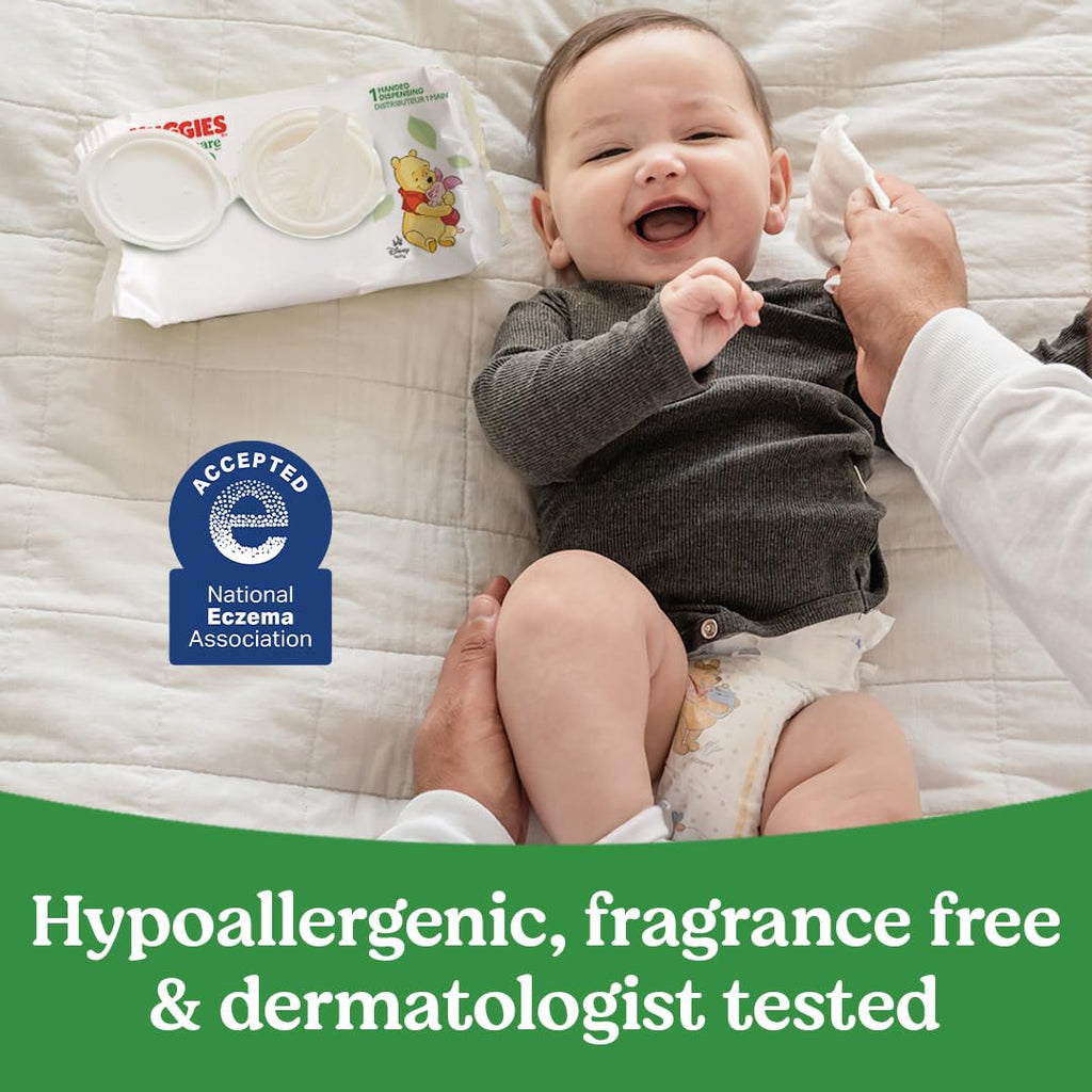 Huggies Natural Care Sensitive Baby Wipes, Unscented, Hypoallergenic, 99% Purified Water, 1 Refill