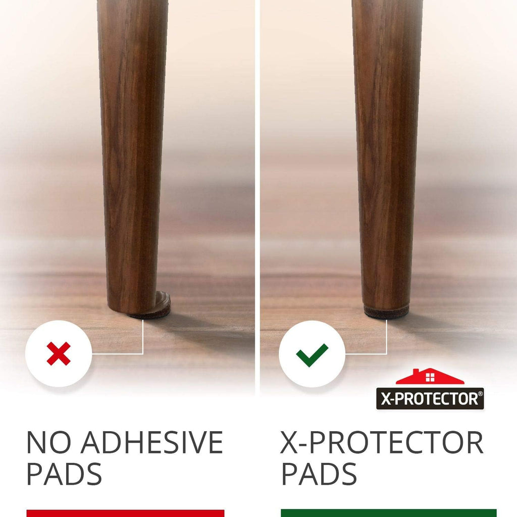 Non Slip Furniture Pads X-Protector - 8 PCS 1 1/2” - Premium Furniture Grippers - Self-Adhesive