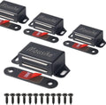 Mousike Cabinet Magnets 30lb Black Door Magnets with Strong Magnetic for Kitchen Cupboard Wardrobe
