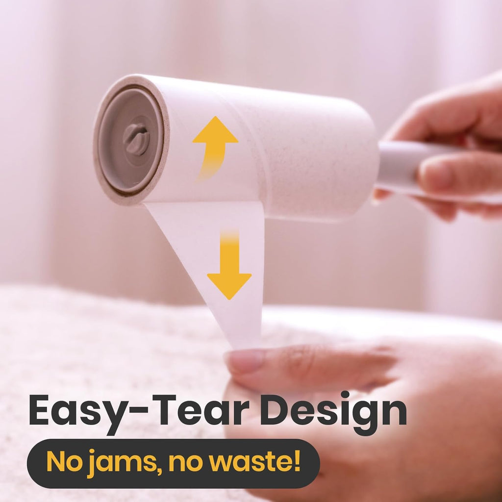 DELOMO Lint Roller 1,000 Sheets (5 Rollers + 5 Refills) - Lint Rollers for Pet Hair Extra Sticky