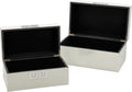 Galt International Storage Box Set Decorative Storage Box w/Hinged Lid Classic Design Wood Decor
