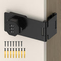 90 Degree 3-Digit Combination Cabinet Lock, Zinc Alloy Keyless Folding Hasp Lock Latch, Password