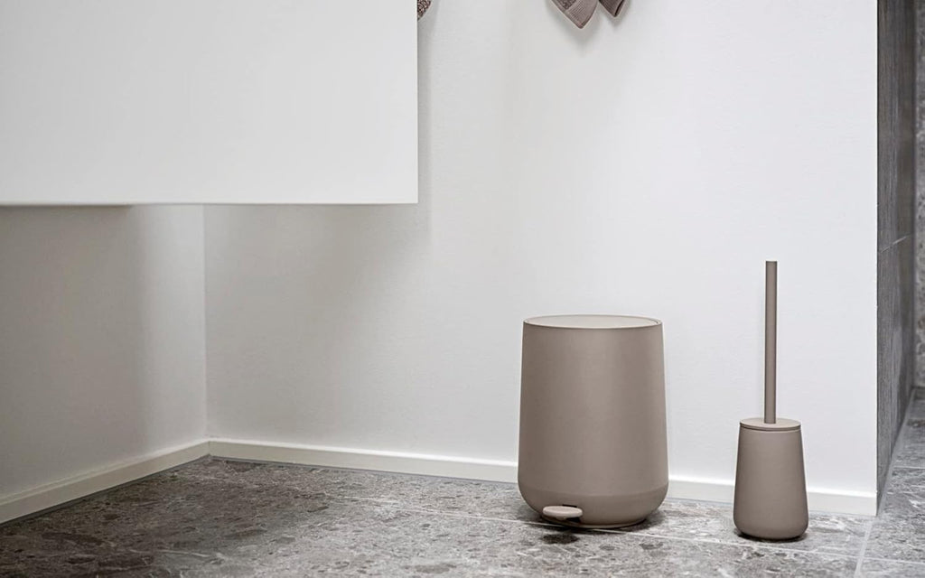 Zone Denmark Nova One Ceramic Toilet Brush | with Brush Holder Soft Touch | Enhance Your Bathroom