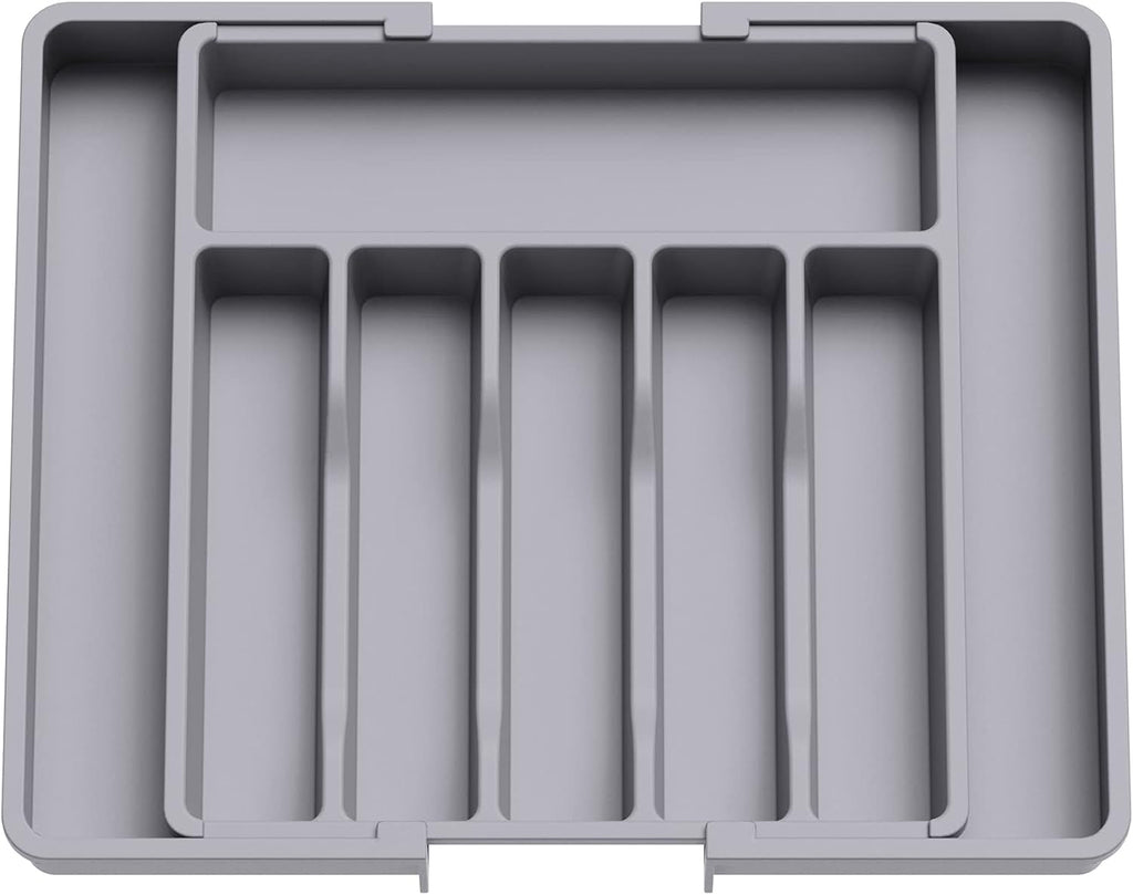 Lifewit Silverware Drawer Organizer, Expandable Utensil Tray for Kitchen, BPA Free Flatware and