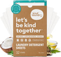 Kind Laundry Detergent Sheets with Stain-Fighting Enzymes - Plant Powered Eco-Friendly Laundry Soap