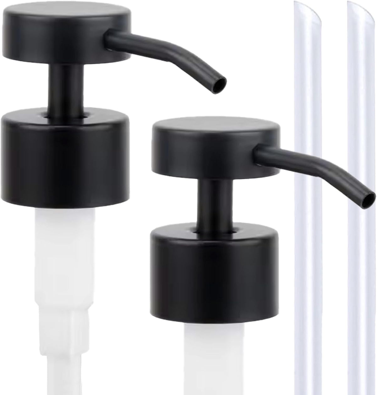 Stainless Steel Soap Dispenser Pump Head Replacement 2 Pack, 28/400 Threads Standard Size, for