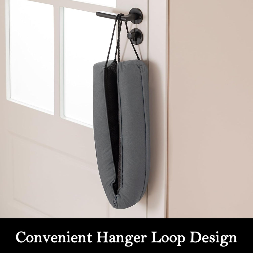 Sunolga 84" Door Draft Stopper Blocks Hot and Cold Air with Removable Washable Cover for Gaps Up to