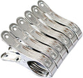 Large Heavy Duty Metal Clothespins 6 Packs Stainless Steel Clothespin,Big Beach Chair Towel