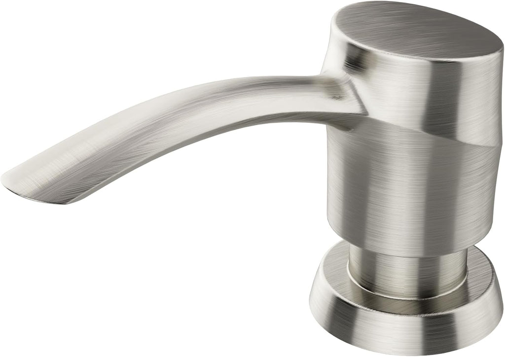 SAMODRA Kitchen Sink Soap Dispenser, Brushed Nickel Soap Dispenser,ABS Dispenser Built-in Pump Head