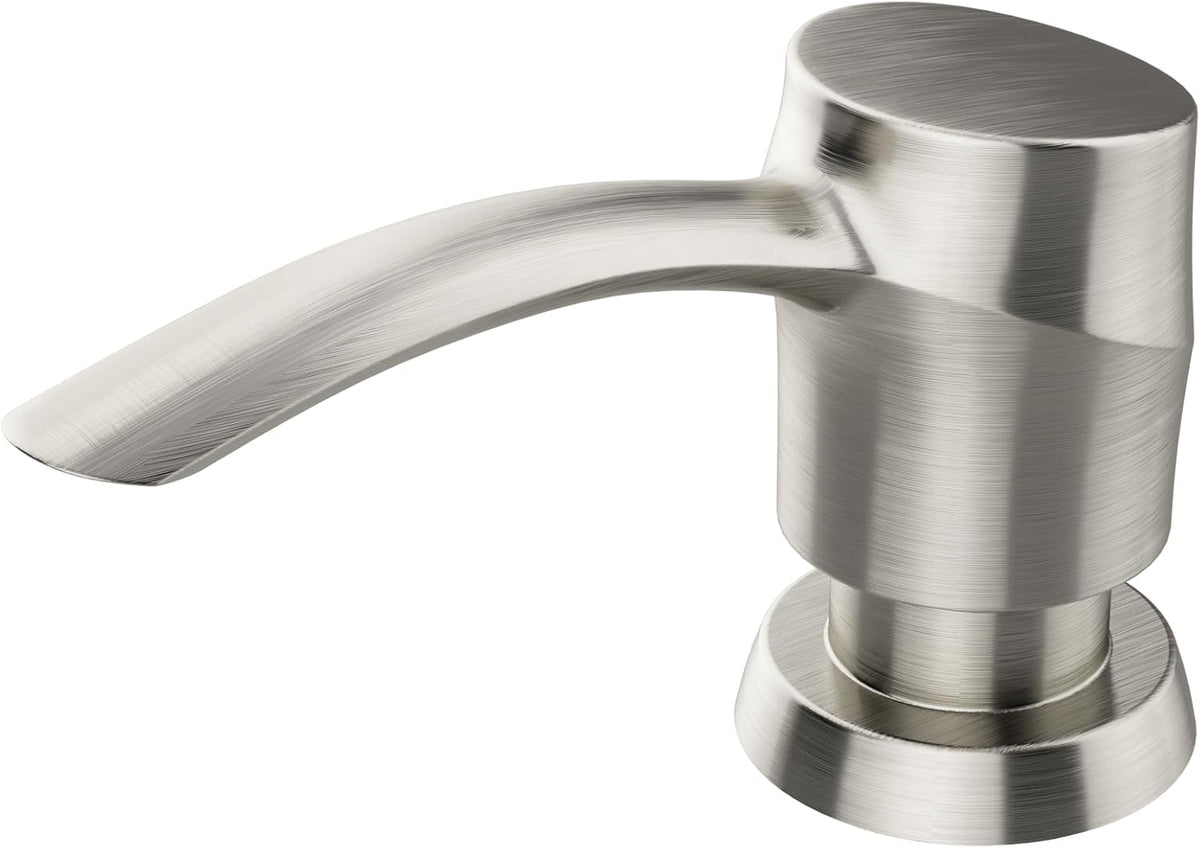 SAMODRA Kitchen Sink Soap Dispenser, Brushed Nickel Soap Dispenser,ABS Dispenser Built-in Pump Head