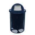 COATEDOUTDOORFURNITURE RDT-TXTDBL Heavy Duty 32 Gallon Round Trash Receptacle, Liner Included