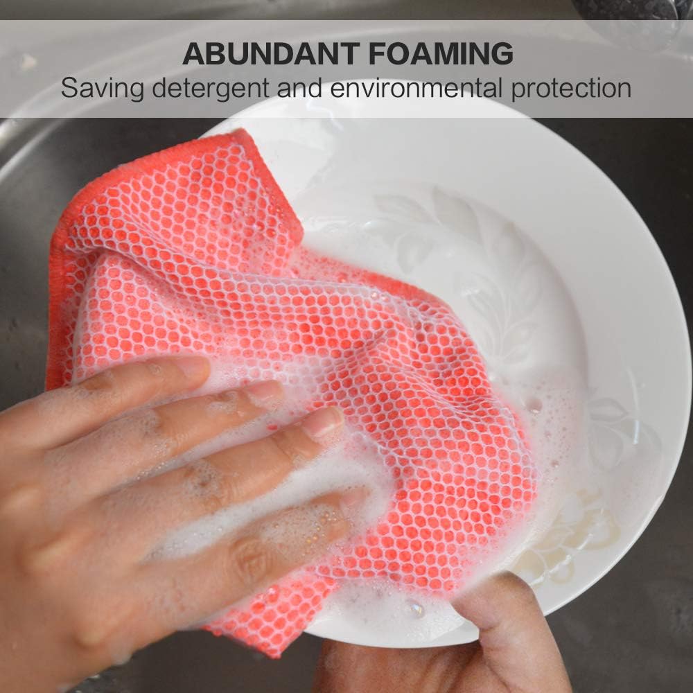 SINLAND Microfiber Dish Cloth for Washing Dishes Dish Rags Best Kitchen Washcloth Cleaning Cloths