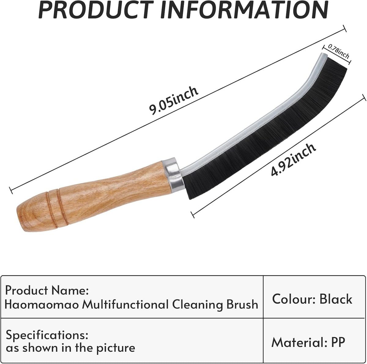 Crevice Cleaning Brush, Hard Bristle Grout Brush Gap Cleaner Tool for Tight Groove Spaces, Kitchen