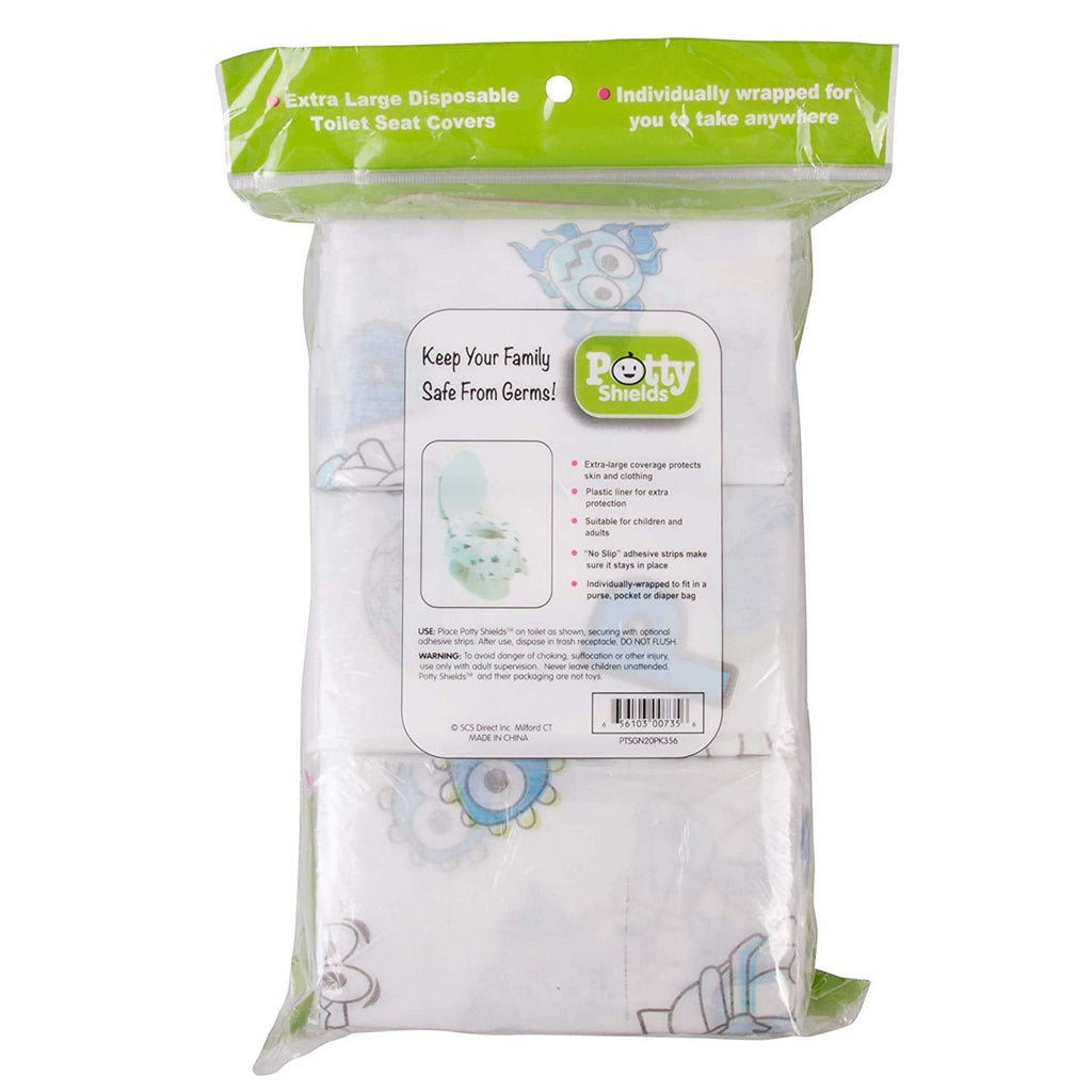 Toilet Seat Covers Disposable (12 Pack) - XL Waterproof Toilet Cover for Toddlers, Kids & Adults