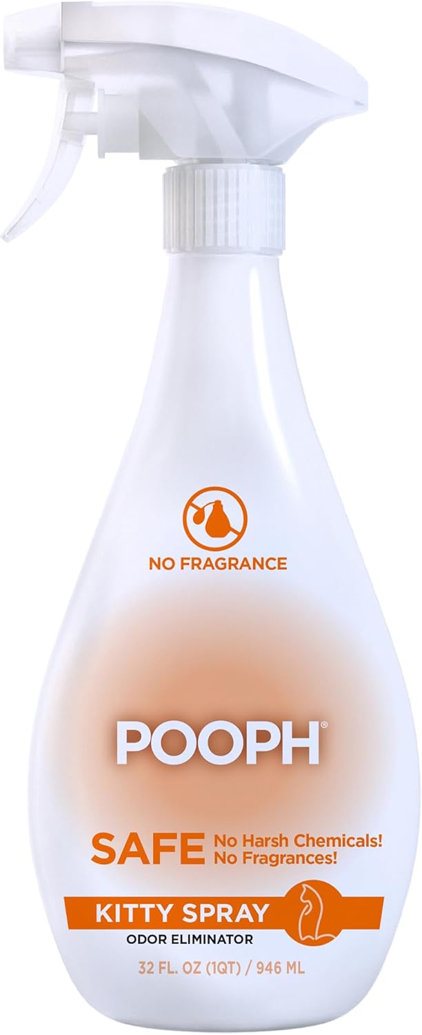 POOPH® Kitty Odor Eliminator – 32 fl oz Bottle – Proprietary Odor-Elimination Technology Works