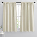 RYB HOME Curtains for Bedroom 63 inches Long, Blackout Thermal Insulating Window Treatment Drapes