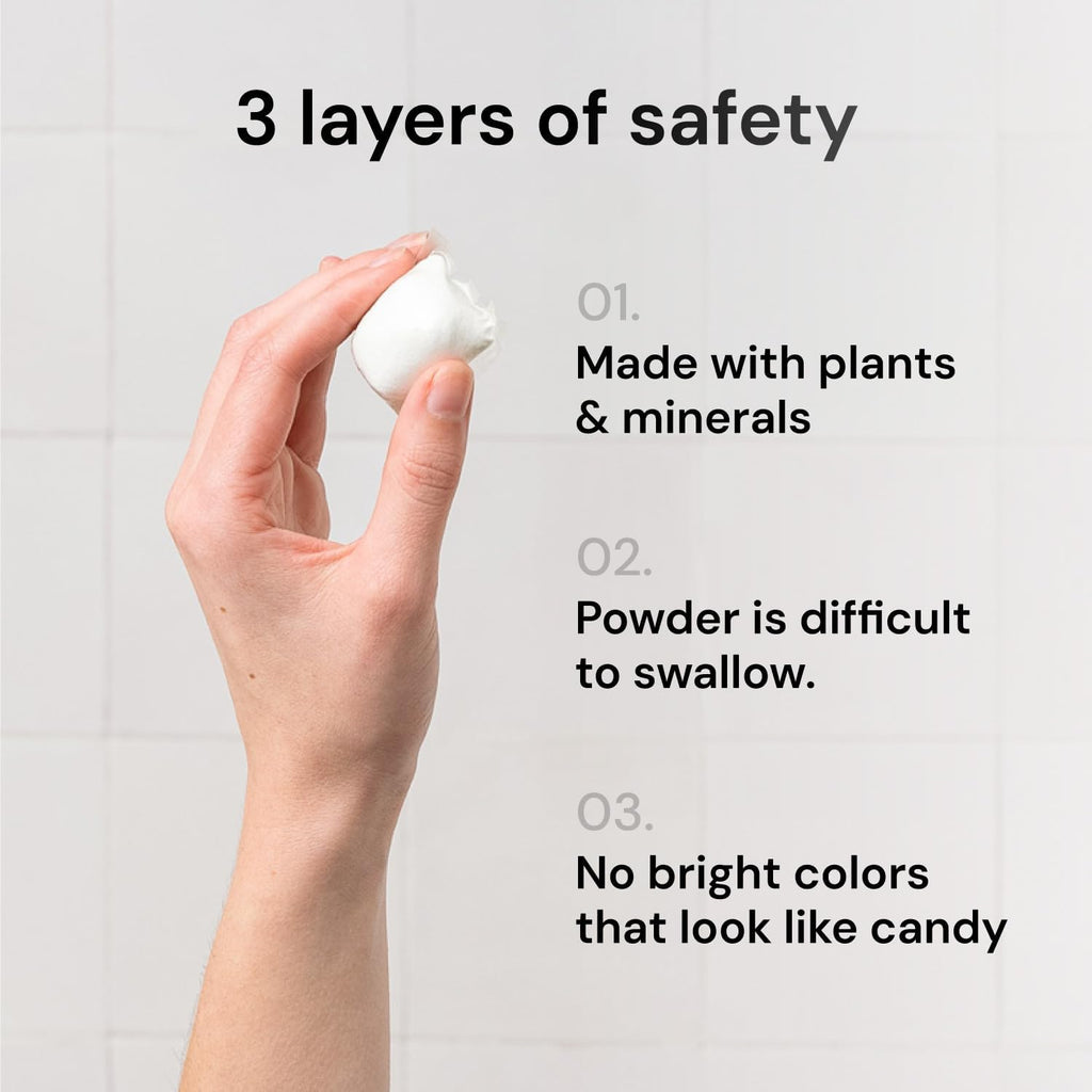 Grab Green 3-in-1 Laundry Detergent Pods, 24 Count, Vetiver Scent, Plant and Mineral Based
