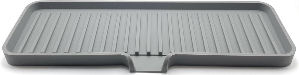 Happitasa Silicone Soap Dish Tray and Sponge Holder with Drain Chute | Bathroom and Kitchen Sink