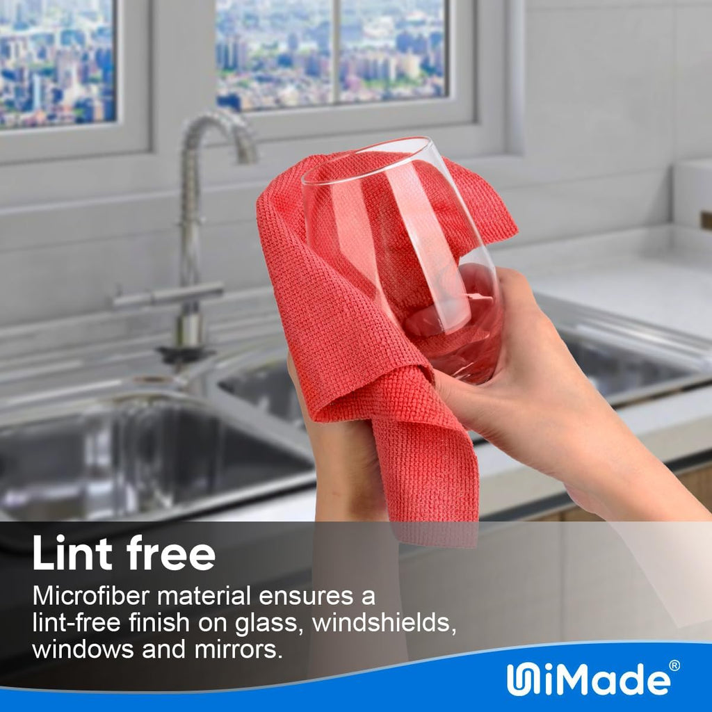 Shop Towels Rags, 50 Pack Reusable Shop Rags Bulk Microfiber Cleaning Cloth Lint Free Cleaning