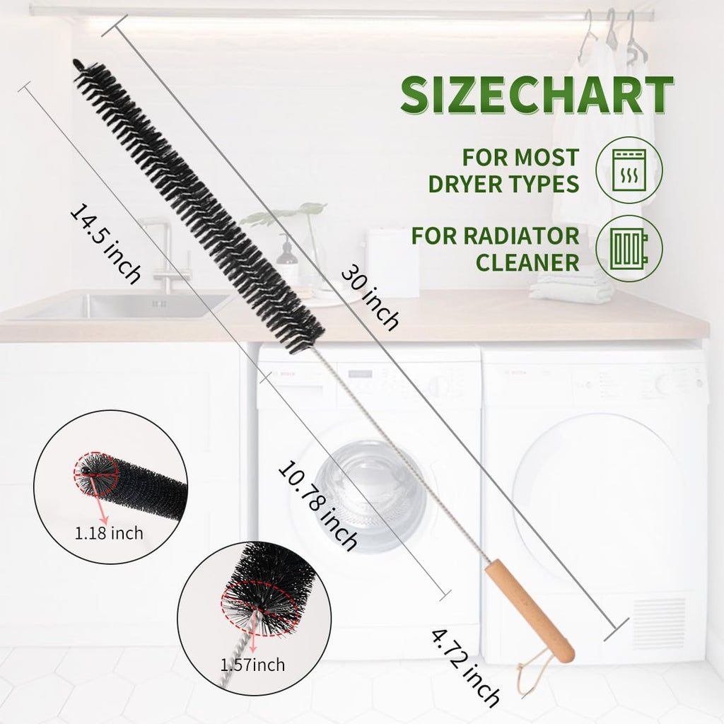 Dryer Lint Brush Vent Cleaner 30 inch Refrigerator Coil Cleaning Brushes Clothes Trap Duct Remover