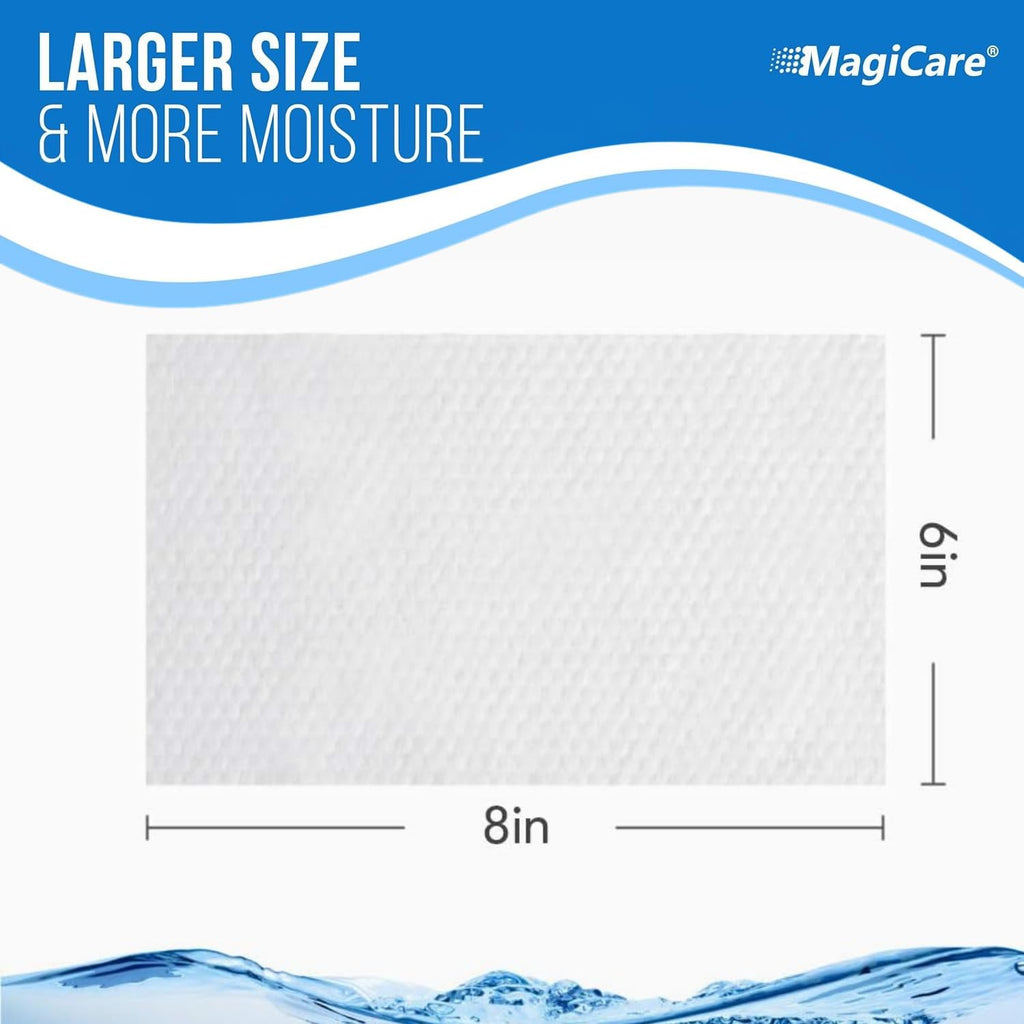 MagiCare 75% Alcohol Hand Sanitizing Wipes (Travel Wipes, 10 Packs) - Premium, Unscented, Large