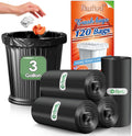 3 Gallon 120 Counts (fit 2.6-3.3 Gal) Small Trash Bags Garbage Bags by RayPard, 10-12 Liter Waste