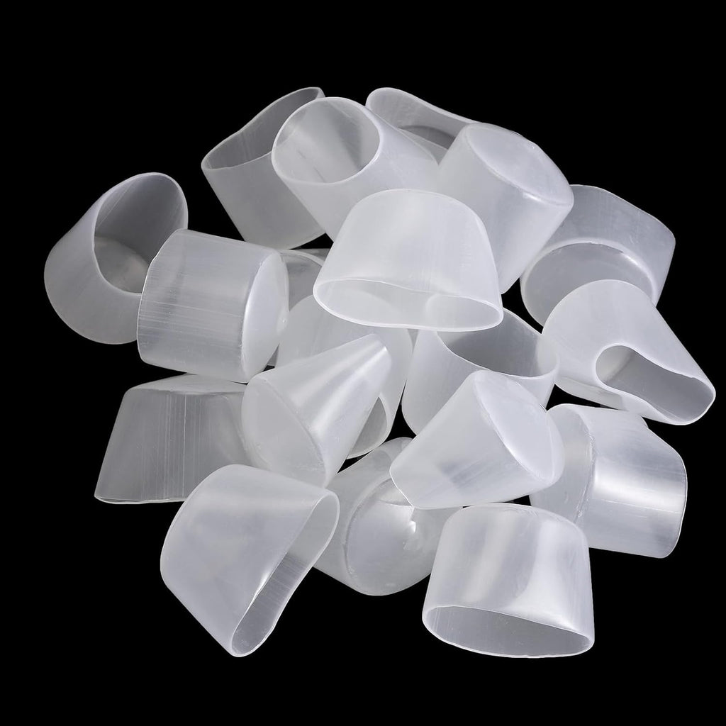 uxcell 20pcs Rubber End Caps 35mm ID Vinyl PVC Round Tube Bolt Cap Cover Screw Thread Protectors