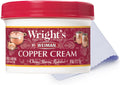 Wright's by Weiman Cream Copper and Brass Cleaner - Gently Cleans and Removes Tarnish without