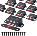 Mousike Cabinet Magnets 30lb Black Door Magnets with Strong Magnetic for Kitchen Cupboard Wardrobe