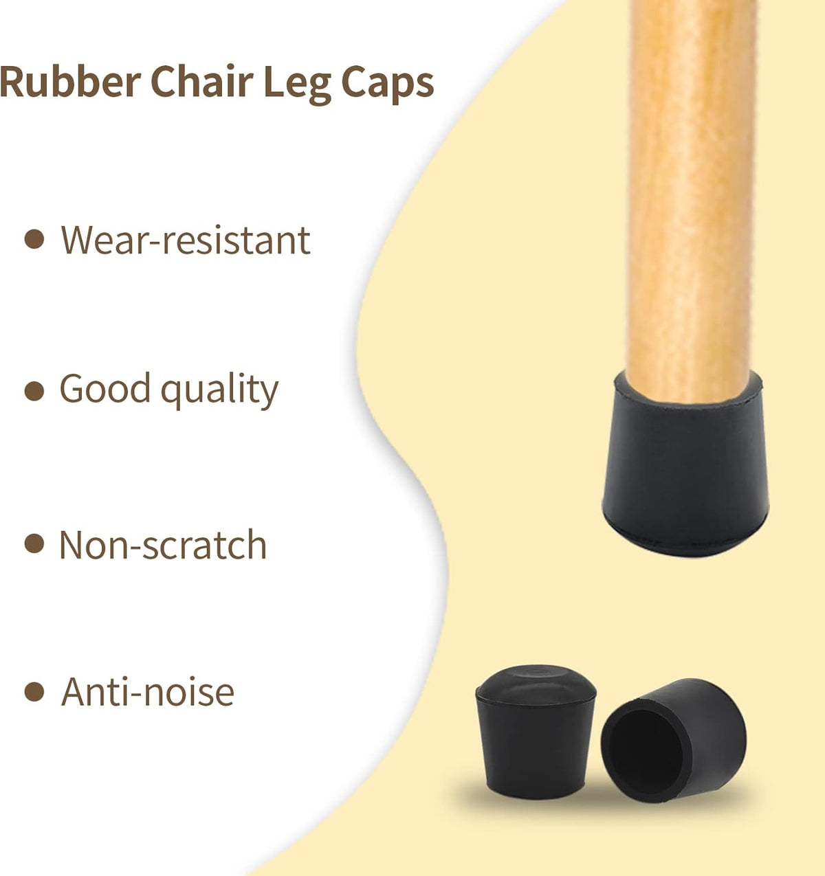 Flyshop Furniture Table Covers Non-Slip Durable Rubber Leg Tips Chair Leg Caps Floor Protector