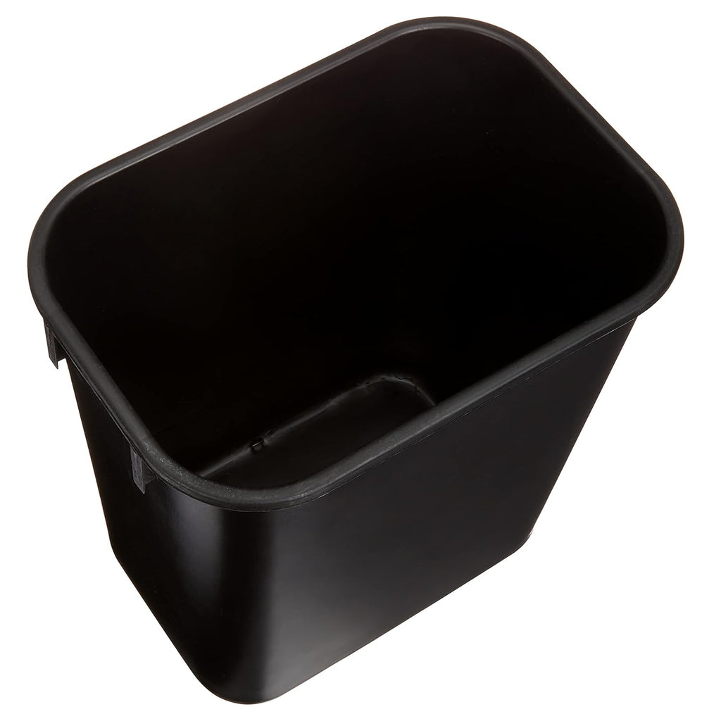 Amazon Basics Small Trash Can, Rectangular Commercial Office Wastebasket, 3 Gallon (Pack Of 2)