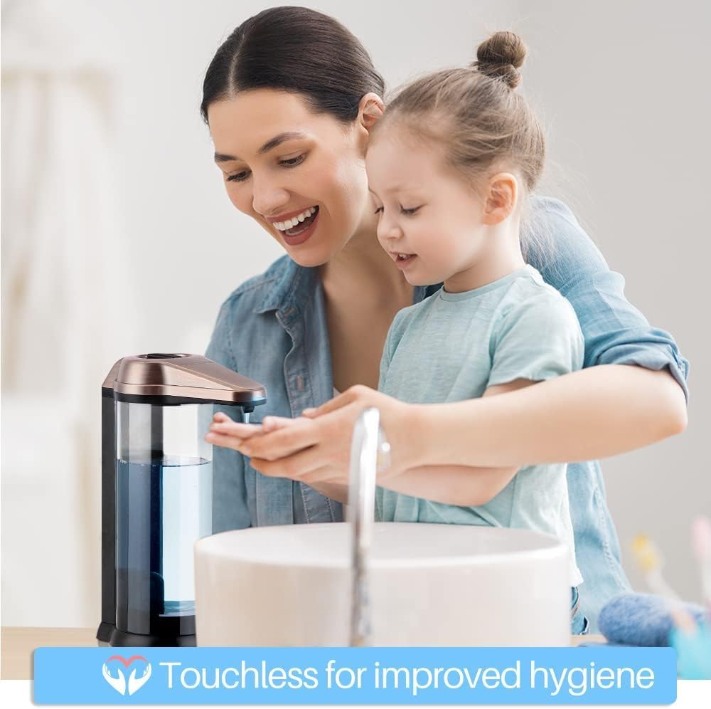 Secura 17oz Automatic Liquid Soap Dispenser, Touchless Battery Operated Hand Soap Dispenser with
