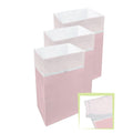 30 Gallon Disposable Pop-Up Trash Cans (3-Pack, Multi-Liner) with Fitted Bags – Foldable Garbage &
