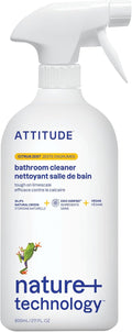 ATTITUDE Bathroom Cleaner Spray, EWG Verified, Plant-Based & Vegan, Safe for Bathroom Surfaces