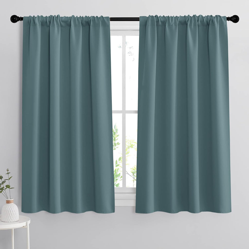 RYB HOME Blackout Curtains for Bedroom, Privecy Thermal Insulating Energy Saving Window Curtains