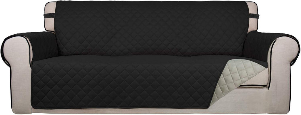 PureFit Reversible Quilted Sofa Cover, Water Resistant Slipcover Furniture Protector, Washable