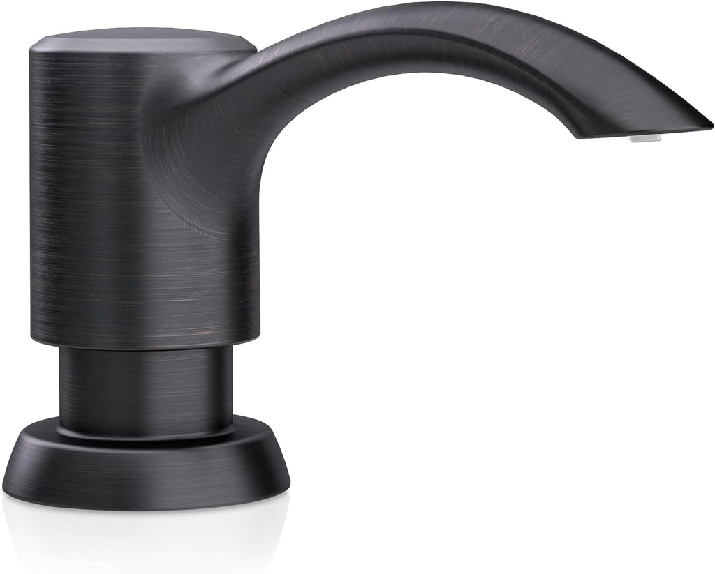 SAMODRA Built in Kitchen Sink Soap Dispenser (Oil Rubbed Bronze) with 12 oz Large PET Lotion