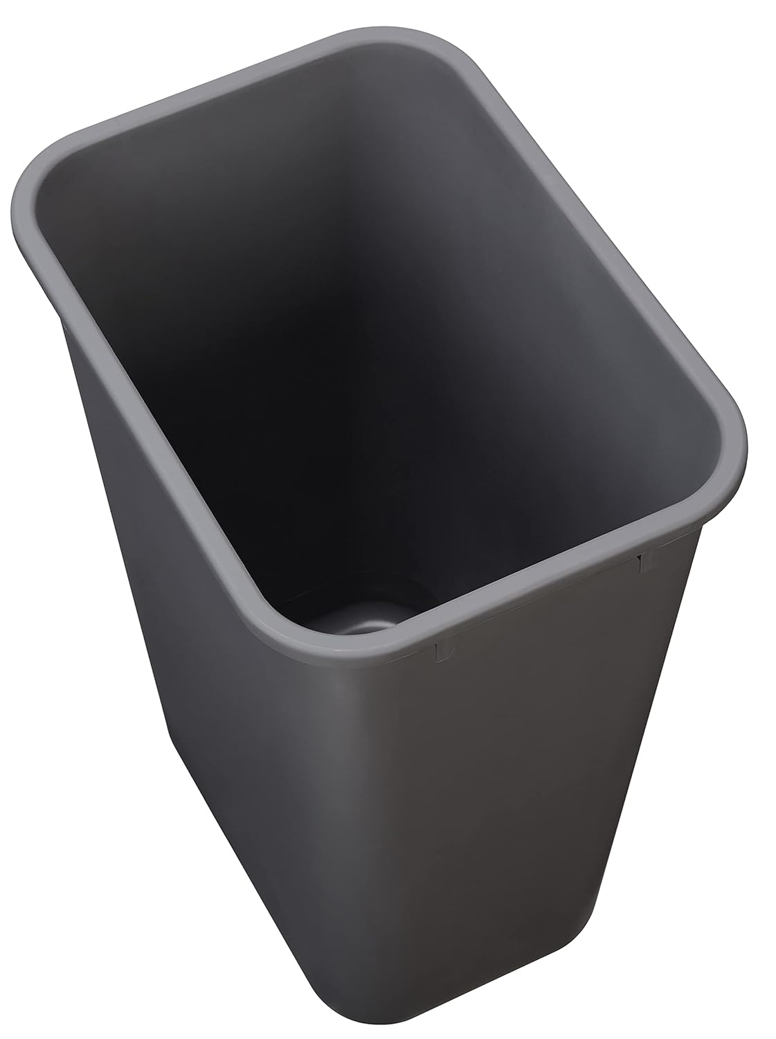 Amazon Basics Rectangular Commercial Office Wastebasket, 10 gallons (Pack of 1), Grey (Previously