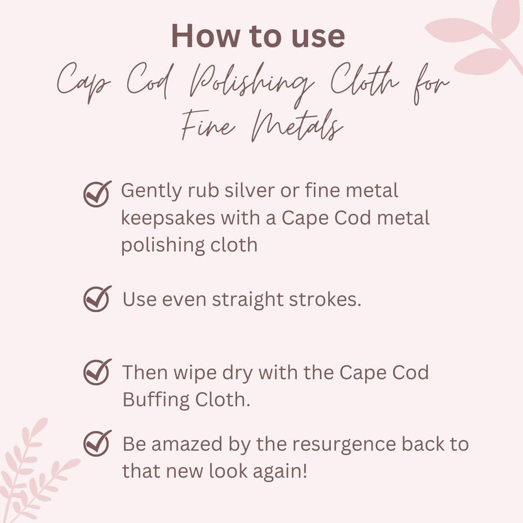 Cape Cod Polishing Metal Tin Bundle for Fine Metals | (12) 4X6 Polishing Cloths | (1) 12x12 Buffing