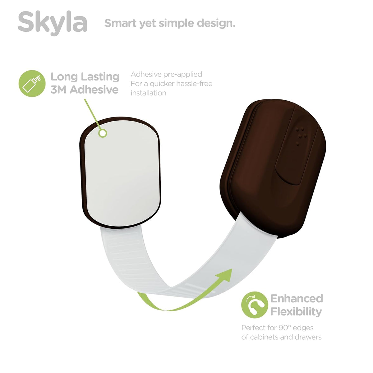Baby Proofing Child Safety Locks (12 Pack) by Skyla Homes - The Safest, Quickest and Easiest 3M