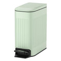 TIPGO Slim Bathroom Trash Can with Lid Soft Close, Step Pedal, 6 Liter / 1.6 Gallon Stainless Steel
