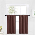 RYB HOME Blackout Curtains for Kitchen, Small Window Curtains Blinds, Thermal Insulating Drapes for