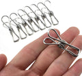 HAHIYO Clothespins Chip Clips All Metal Stainless Steel No Rust Stains Strong Grip in Heavy Wind