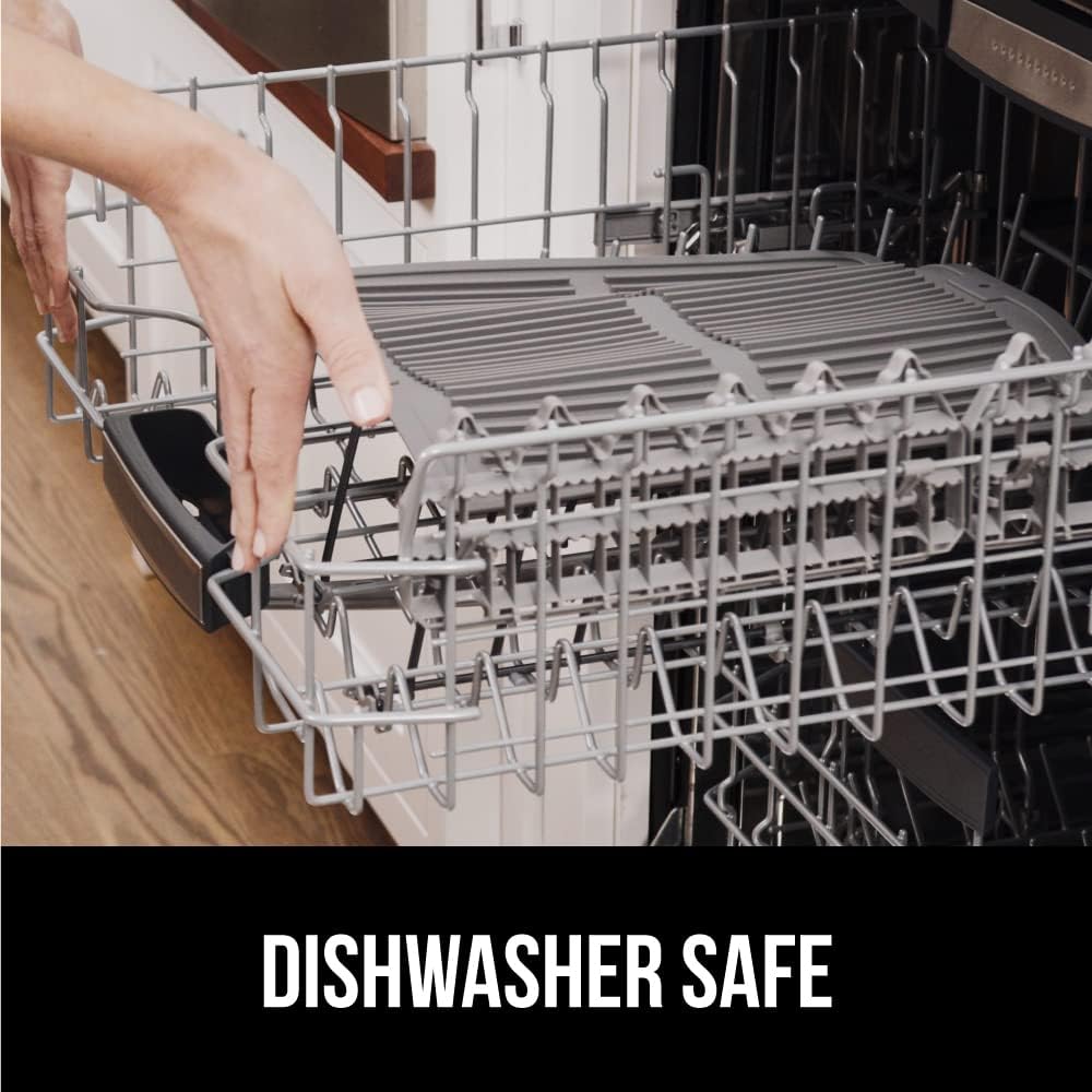 GORILLA GRIP 100% BPA-Free Patented Silicone Dish Drying Mat for Kitchen Counter, Water Catching
