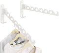 Wall Mounted Clothes Drying Rack, Wall Clothes Hanger Hook for Laundry Room, Clothes Hanger